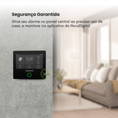 Kit Alarme Com Painel Touch Wi-Fi e Chip GSM Novadigital Tuya - Will Store 