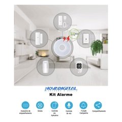 Kit Alarme Inteligente Wi-Fi Nova Digital Tuya - Compatível com Alexa e Google - Will Store 