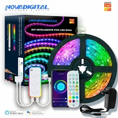 Kit Fita LED Wi-Fi + IR RGB Dual Novadigital - Tuya