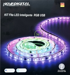 Kit Fita LED RGB Wi-Fi USB Novadigital - Tuya