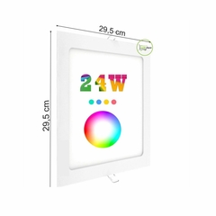 Plafon Inteligente Led 24W Wi-Fi RGB de Embutir Agl Tuya
