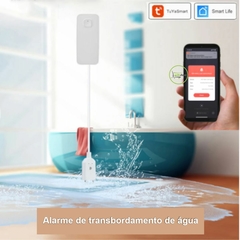Sensor de Vazamento e Inundação Wi-Fi Tuya Com Alarme - comprar online