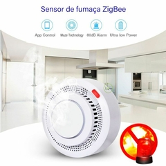 Sensor Inteligente de Fumaça ZigBee Novadigital Tuya na internet