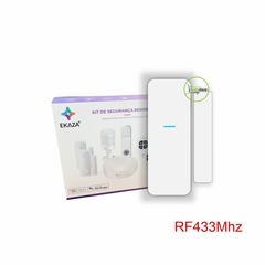Sensor de Porta / Janela RF 433Mhz Para Kit Alarme Ekaza Tuya