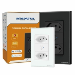 Tomada Inteligente Zigbee Dupla De Embutir Novadigital Tuya