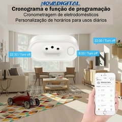 Tomada Inteligente Wifi 20A PRO MAX Nova Digital - Tuya na internet