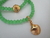 Kit de Pulseiras Conchas Cristal Verde - loja online