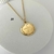 Colar Medalha Duas Cruzes Dourado - comprar online