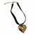 Colar Choker Veludo Pingente Coração Dourado - comprar online