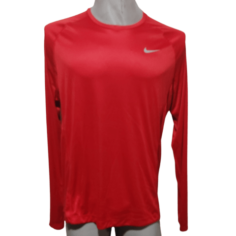 Camiseta remera nike running MILER UV LS WEFS mangas largas hombre