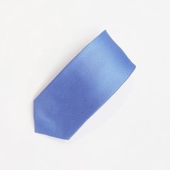 Gravata Slim Azul Lisa