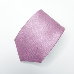 Gravata Semi-Slim Jacquard Rosa Qudriculado