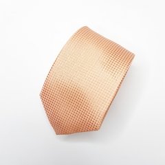 Gravata Semi-Slim Jacquard Laranja Quadriculado - comprar online