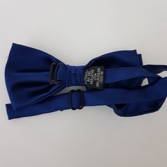 Gravata Borboleta Jacquard Lisa Azul Escuro na internet