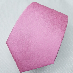 Gravata Semi-Slim Jacquard Rosa Escuro Trabalhada