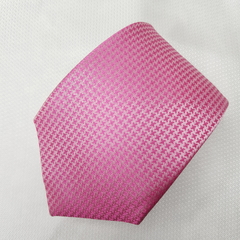 Gravata Semi-Slim Jacquard Rosa Escuro Trabalhada - comprar online