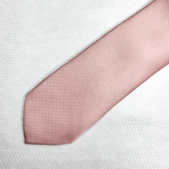 Gravata Slim Jacquard Lisa Trabalhado Rosé Escuro - comprar online