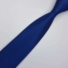 Gravata Clássica Jacquard Azul Trabalhada - comprar online