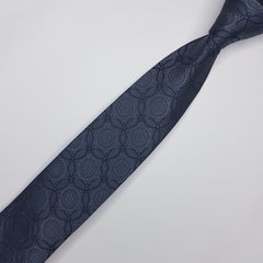 Gravata Semi-Slim Jacquard Azul Arabesco - comprar online