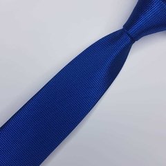 Gravata Semi-Slim Jacquard Azul Trabalhada - comprar online