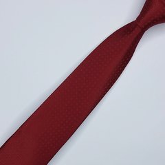 Gravata Semi-Slim Jacquard Bordô Trabalhada - comprar online