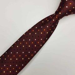 Gravata Semi-Slim Jacquard Bordô Trabalhada - comprar online