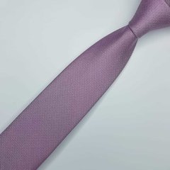 Gravata Semi-Slim Jacquard Lilás Quadriculada - comprar online