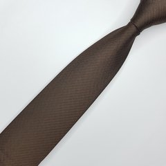 Gravata Semi-Slim Jacquard Marrom Lisa - comprar online