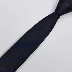 Gravata Semi-Slim Jacquard Preta Listrada - comprar online