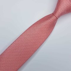 Gravata Semi-Slim Jacquard Rosa Claro Trabalhada - comprar online