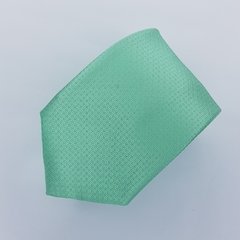 Gravata Semi-Slim Jacquard Verde Claro Lisa