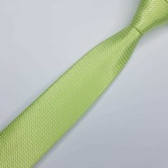 Gravata Semi-Slim Jacquard Verde Claro Trabalhada - comprar online