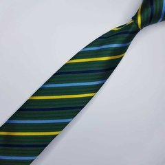 Gravata Semi-Slim Jacquard Verde Escuro Lisa - comprar online