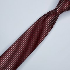 Gravata Semi-Slim Jacquard Vermelha com Pontinhos - comprar online