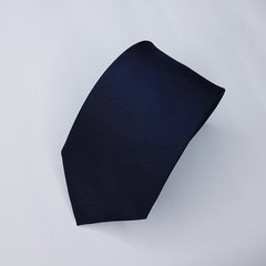 Gravata Semi Slim Jacquard Azul Escuro Lisa - comprar online