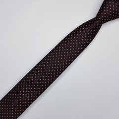 Gravata Slim Jacquard Preta com Quadrados - comprar online