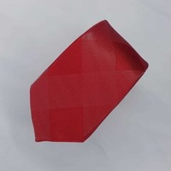 Gravata Slim Vermelha Xadrez - comprar online