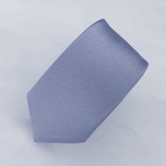 Gravata Slim Microfibra Lisa Cinza Azulado na internet
