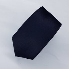 Gravata Slim Microfibra Lisa Azul Noite - comprar online