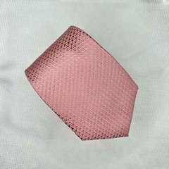 Gravata Semi- Slim Jacquard Rosé Trabalhada