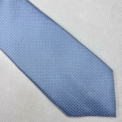 Gravata Semi-Slim Jacquard Azul Serenity Trabalhada com Braco - comprar online