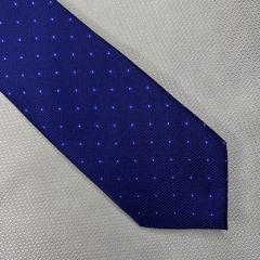 Gravata Semi-Slim Jacqaurd Azul Royal Trabalhado - comprar online