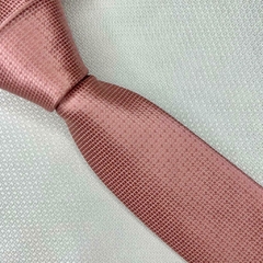 Gravata Semi-Slim Jacquard Trabalhada Rose na internet