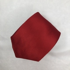 Gravata Semi-Slim Jacquard Lisa Trabalhada Vermelha Queimado