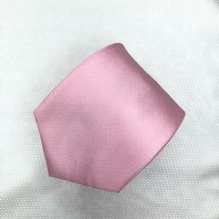 Gravata Semi- Slim Jacquard Lisa Trabalhada Rosa