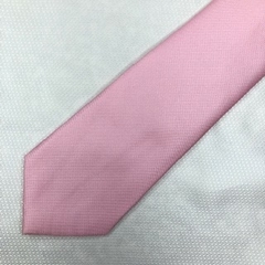 Gravata Semi- Slim Jacquard Lisa Trabalhada Rosa - comprar online