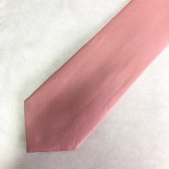 Gravata Semi-Slim Jacquard Lisa Trabalhada Rosé Escuro - comprar online