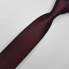 kit Máscara Lenço e Gravata Semi-Slim Jacquard Vinho com Bolinhas na internet