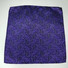 Lenço de Bolso Jacquard Lilás Arabesco - comprar online