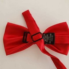 Gravata Borboleta Jacquard Lisa Vermelha Quemada - comprar online